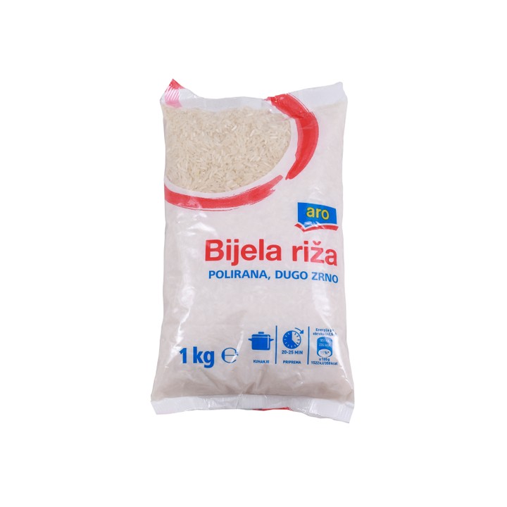 Riža Dugo Zrno Vrećica 1Kg: Aro veleprodaja hrane Kiseljak