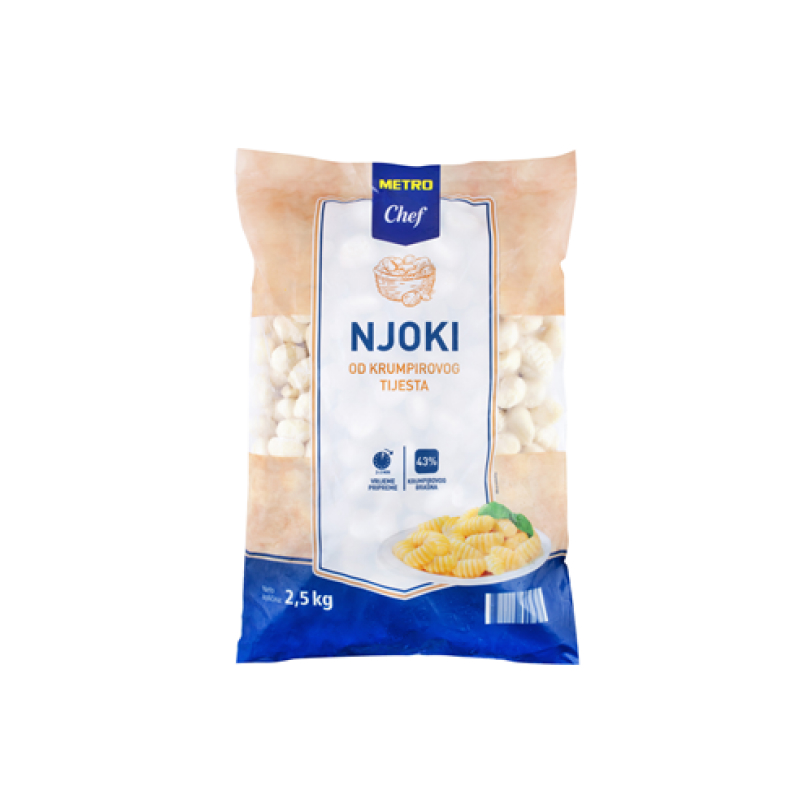 Krumpirovi njoki Metro Chef 2.5kg veleprodaja hrane Kiseljak